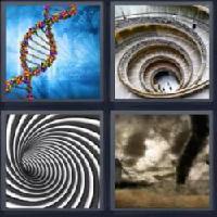 4 fotos 1 palabra 7 letras espiral