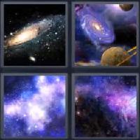 4 fotos 1 palabra 7 letras galaxia