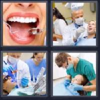 4 fotos 1 palabra 8 letras dentista