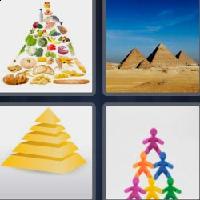 4 fotos 1 palabra 8 letras piramide
