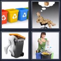 4 fotos 1 palabra 8 letras reciclar