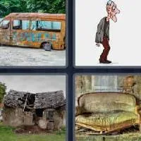 4 fotos 1 palabra 9 letras decrepito