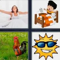 4 fotos 1 palabra 9 letras despierto