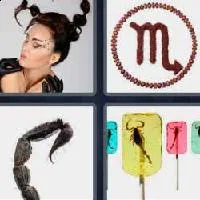 4 fotos 1 palabra 9 letras escorpion