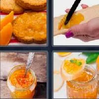 4 fotos 1 palabra 9 letras mermelada
