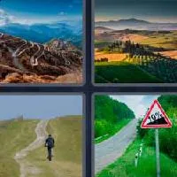 4 fotos 1 palabra 9 letras montanoso