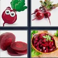 4 fotos 1 palabra 9 letras remolacha